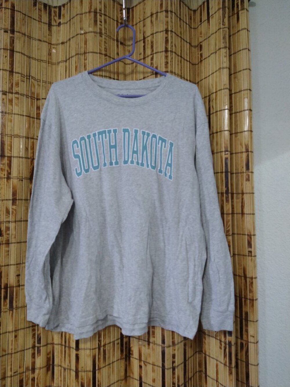 State of Mine South Dakota Gray Long Sleeve Graphic Tee Size XL